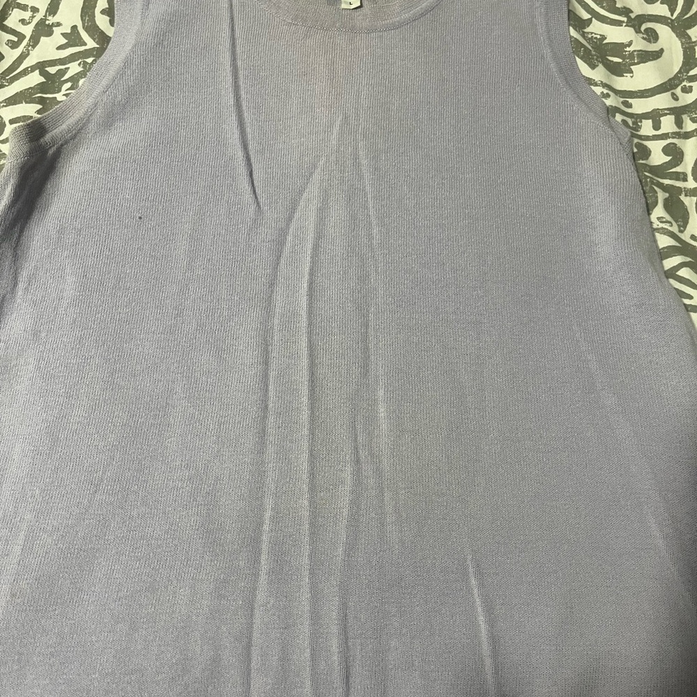 Elegant lilac Sleeveless Top